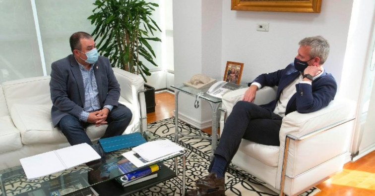 Alfonso Rueda recibiu a Felipe Traveso