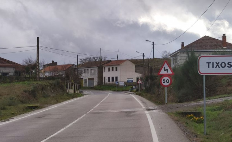 Rematadas as obras de mellora na estrada ou-304 en Tixós, no concello de Baltar