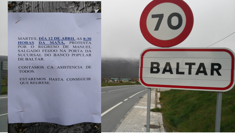 Manifestación INÉDITA e MADRUGADORA en Baltar