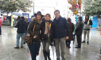 A delegada da Xunta, Marisol Mouteira, non quixo perderse o desfile infantil
