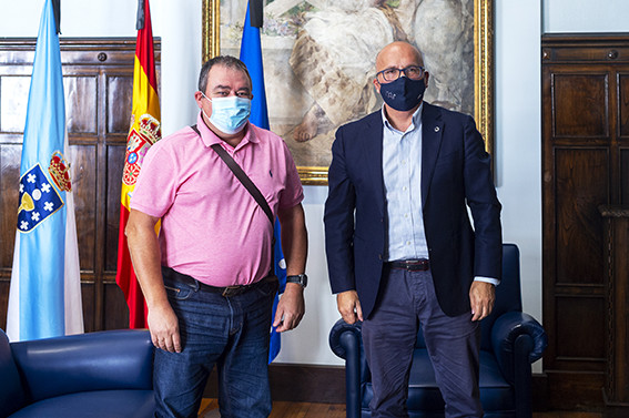 Por fin !!! Felipe Traveso foi recibido por Manuel Baltar