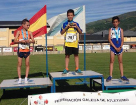 Catro atletas da Limia suben ó podio do Campionato Galego de Atletismo
