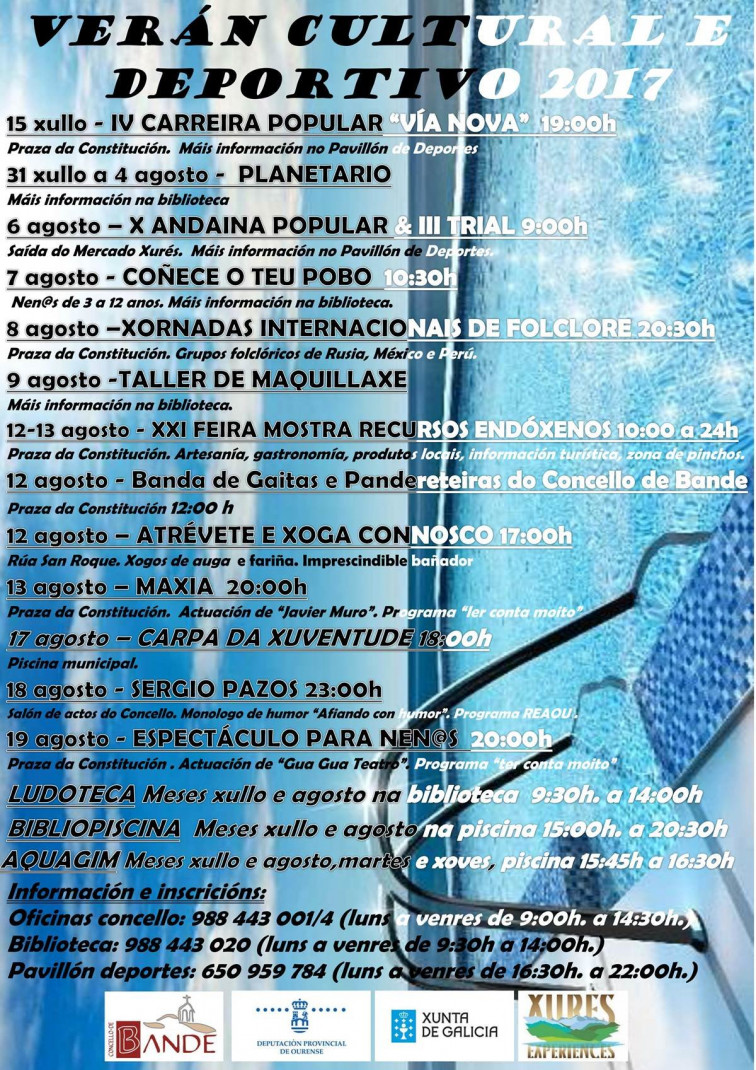 VERÁN CULTURAL E DEPORTIVO 2017 EN BANDE
