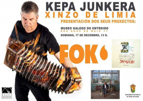 O prestixioso acordeonista Kepa Junquera dará un concerto no Museo Galego do Entroido