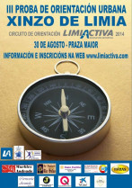 O SÁBADO CELEBRARASE EN XINZO A III PROBA DE ORIENTACIÓN ORGANIZADA POR LIMIACTIVA  E A CONCELLERÍA DE DEPORTES DO CONCELLO DE XINZO