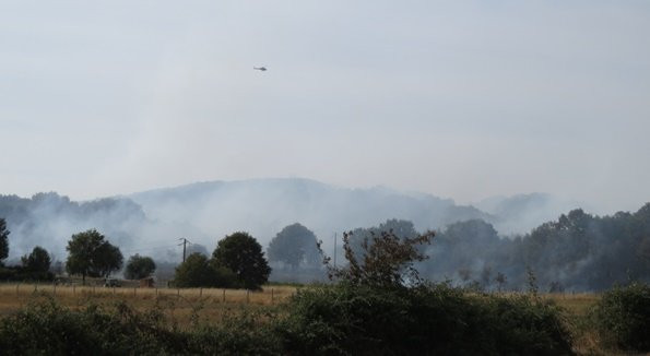 Tómase declaración a un veciño de Muíños como presunto autor dun incendio forestal