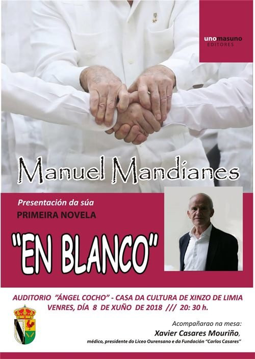 Manuel Mandianes presenta a súa primeira novela en Xinzo