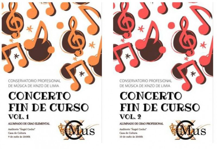Concertos de fin de curso do CMUS de Xinzo para o público en xeral