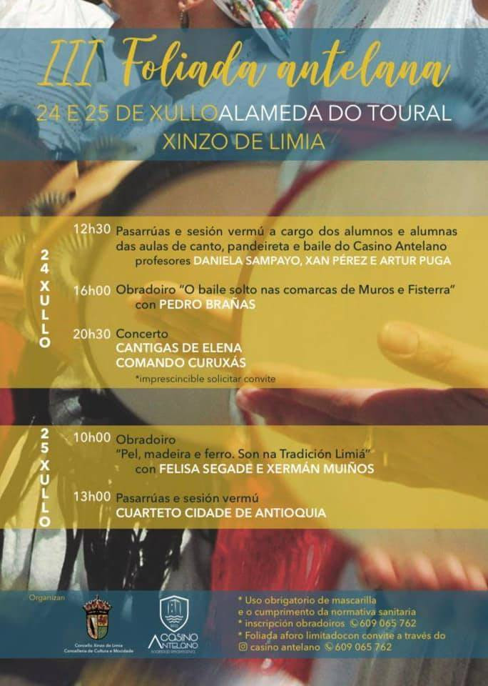O Concello recupera esta fin de semana a Foliada Antelana, con pasarrúas, obradoiros e concertos