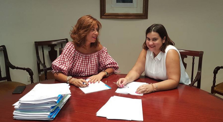 Díaz Mouteira mantén un encontro institucional coa alcaldesa de Rairiz de Veiga para analizar futuros proxectos conxuntos no concello