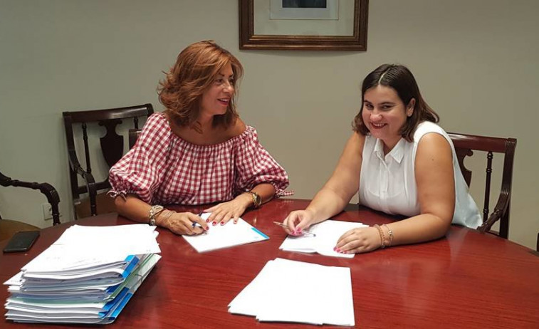 Díaz Mouteira mantén un encontro institucional coa alcaldesa de Rairiz de Veiga para analizar futuros proxectos conxuntos no concello