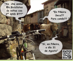 PIÑEIRA SECA SERA ESCEARIO DA II QUEDADA  BTT DOS  BICICLISTAS
