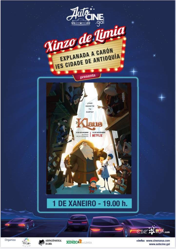 Auto cine en Xinzo para comezar o ano