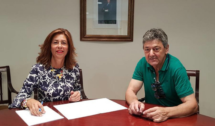 José A. Feijoo foi recibido pola delegada da Xunta, Marisol Mouteira