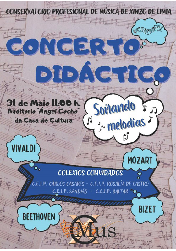Hoxe, concerto didáctico do conservatorio