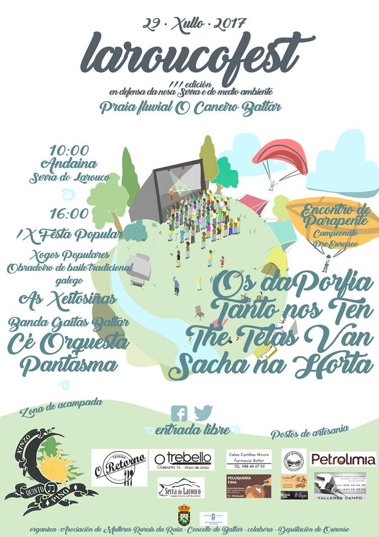 Mañá sábado comeza o Laroucofest 2017