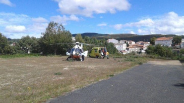 ACTUACIÓN DO HELICÓPTERO DO 061 EN BANDE