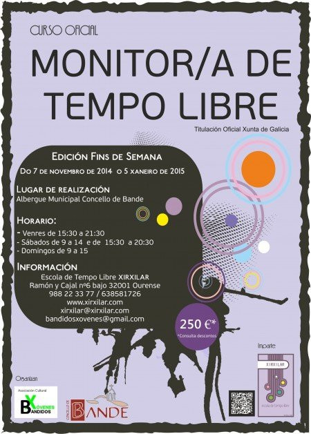 Oportunidade en Bande para ser Monitor/a de Tempo Libre