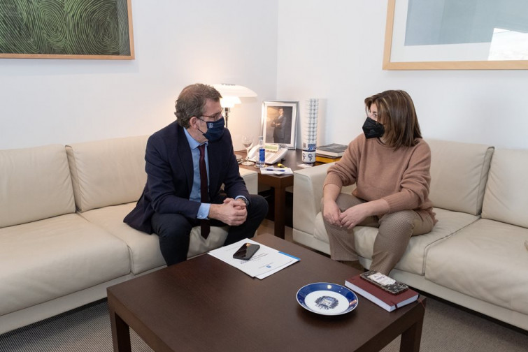 Susana Vázquez, foi recibida polo presidente da Xunta
