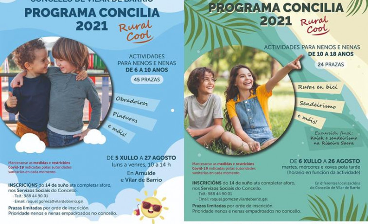 Vilar de Barrio pon en marcha  DOUS programas CONCILIA