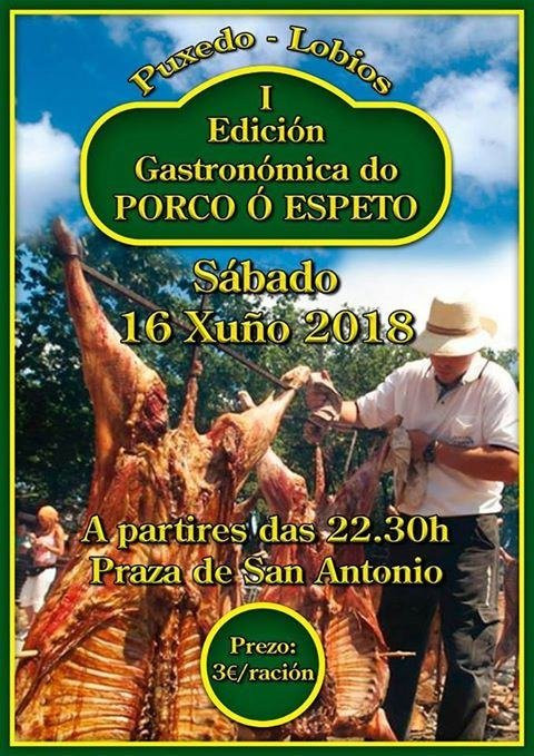 Puxedo en Lobios celebra a festa o Porco ó Espeto