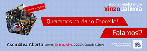 O BNG convoca na Casa da Cultura de Xinzo a unha Asemblea Aberta a todos os veciños e veciñas do concello