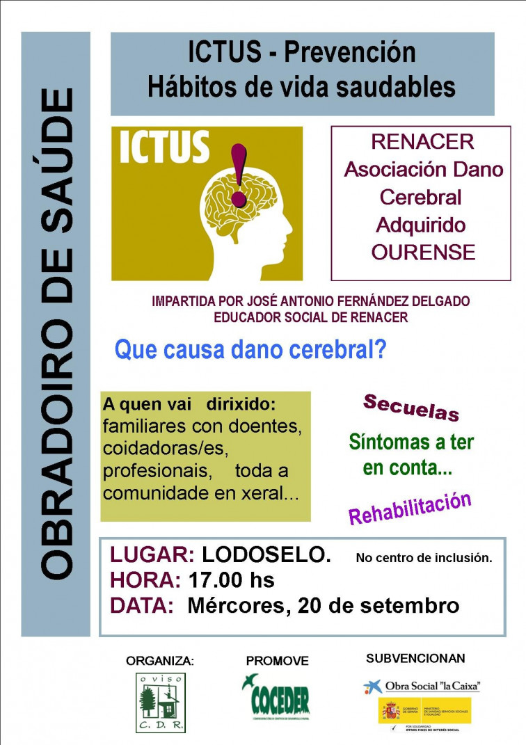 O CDR O Viso organiza un obradoiro sobre a prevención do ICTUS