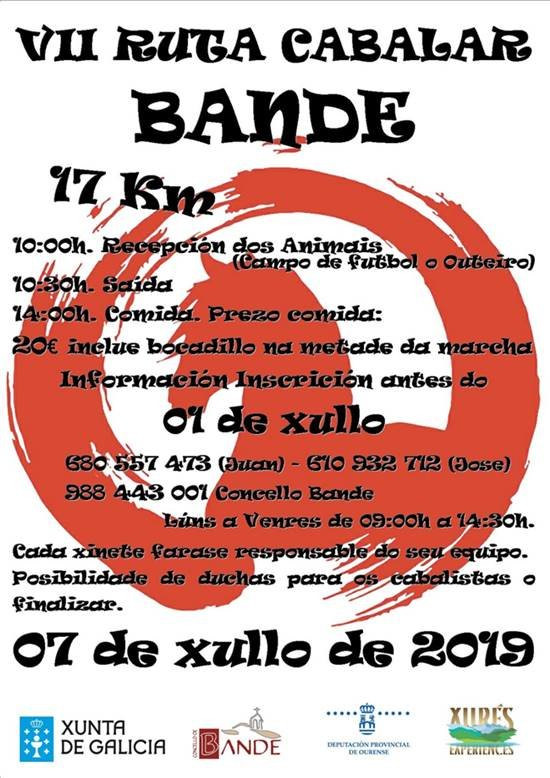VII  Ruta cabalar en Bande