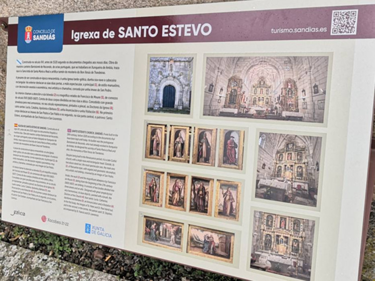Xa se pode visitar virtualmente a igresa de Santo Estevo de Sandiás