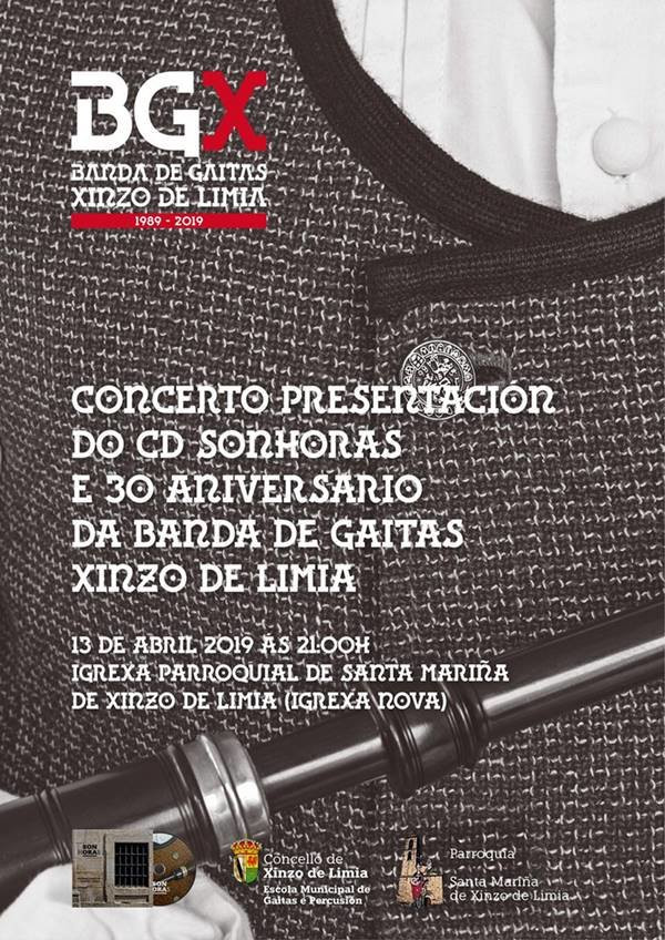 Hoxe concerto da banda de gaitas retrasmitido en directo por dendealimia