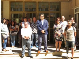 Minuto de silencio diante do concello de Xinzo polas vítimas do atentado de Niza