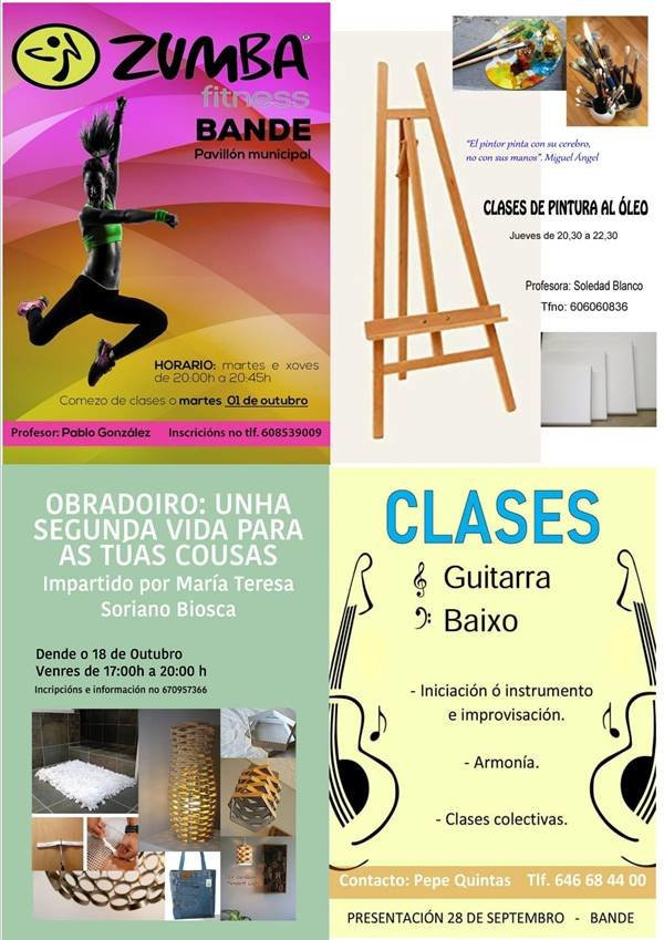 O concello de Bande presenta as actividades para este curso