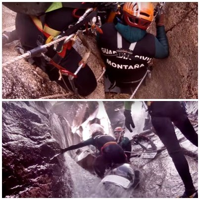A Garda Civil recupera o cadáver do deportista falecido en Lobios tras cinco días de rescate