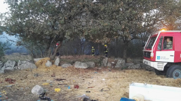 Extinguido o lume que esta tarde volveu ameazar Baronzás