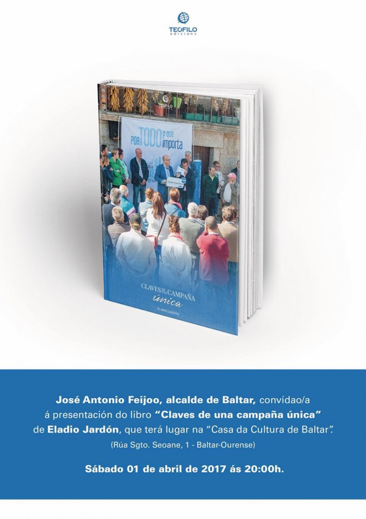 Eladio Jardón presenta o seu libro sobre a campaña electoral de Manuel Baltar