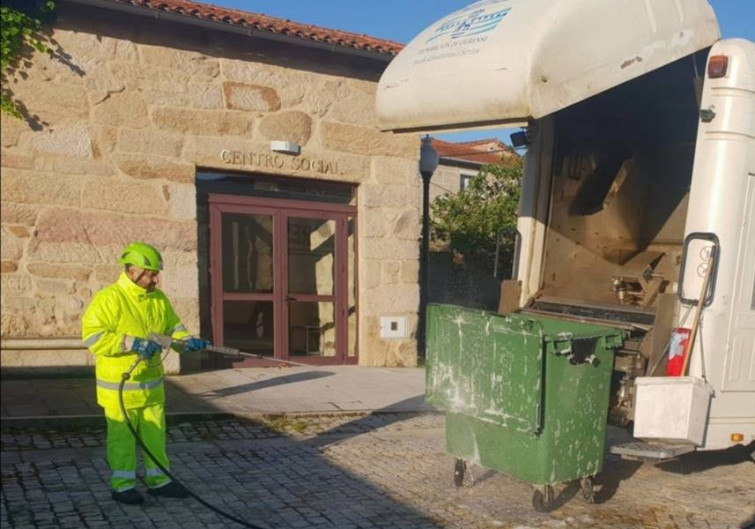 Sandiás está a limpar os colectores de lixo, polos diferentes pobos