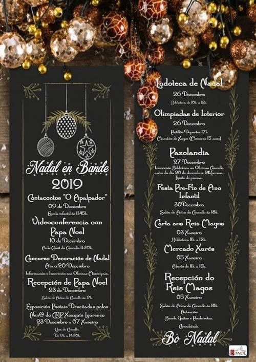 Bande vístese de luces de Nadal