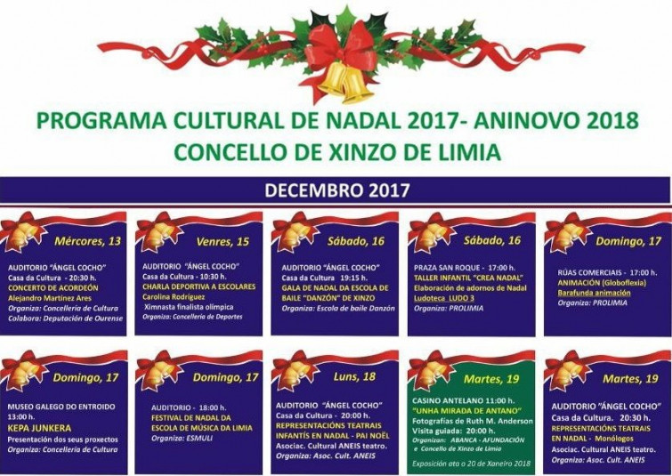 Música e baile  e ximnasia  para este primeiro fin de semana de NadaL