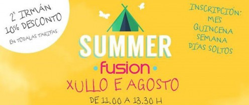 O campamento Summer de Fusión Fitness contén 18 actividades que combinan deporte e diversión