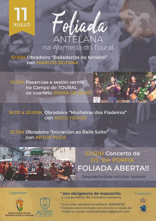 O Casino Antelano organiza a 1ª  Foliada Antelana