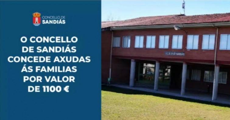 Sandiás investirá 1.100 € en axudas para libros