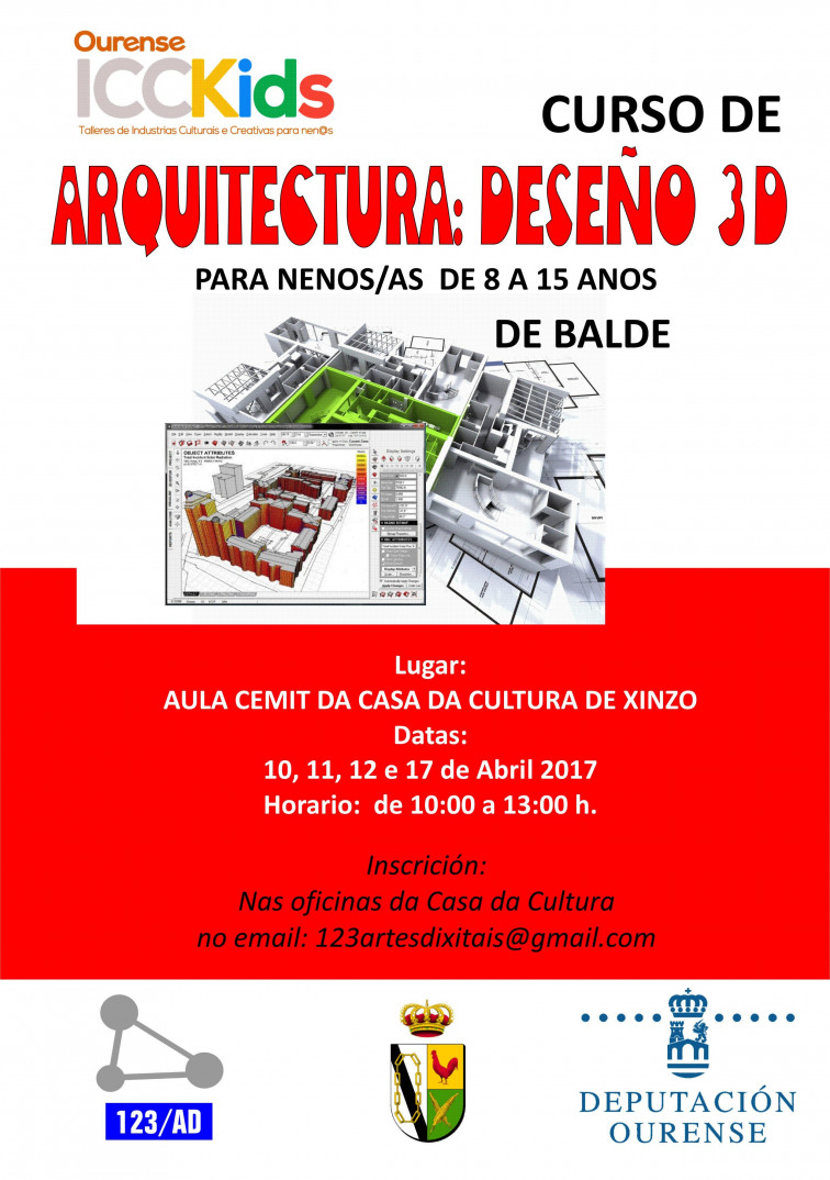 Curso de arquitectura e deseño para nenos en Xinzo