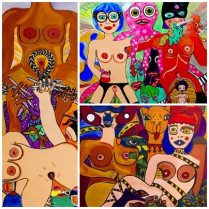 A Arca da Noe acolle unha mostra de obras de Vanesa Peón que recrean o sexo entre mulleres