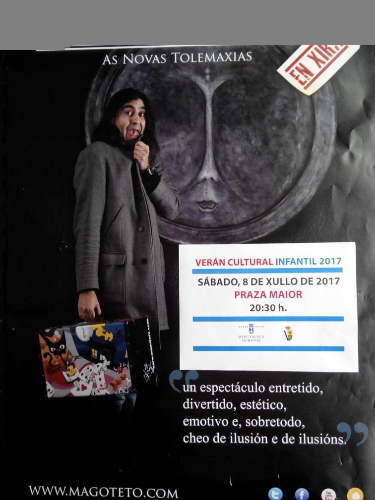 A maxia chega a Xinzo da man do Mago Teto