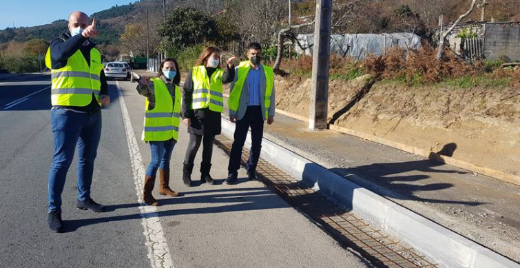 O Delegado Territorial da Xunta en Ourense, visita as obras en Sta. Comba de Bande