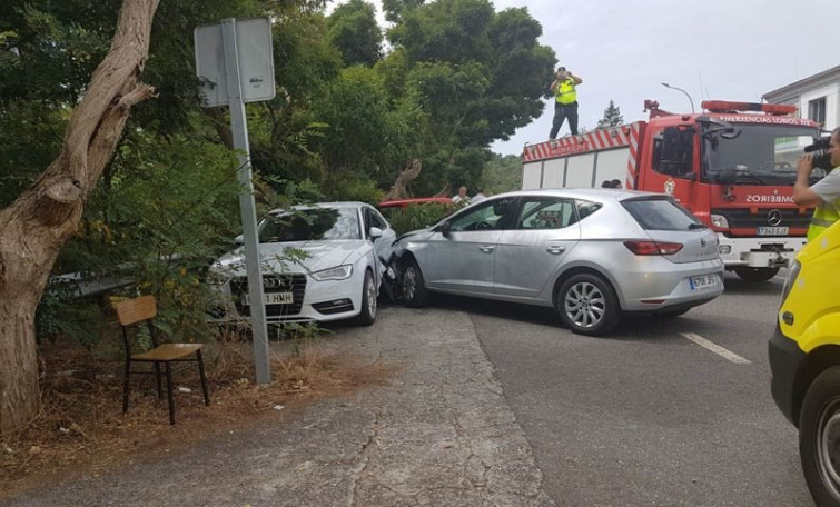Accidente na N-540 nas Conchas