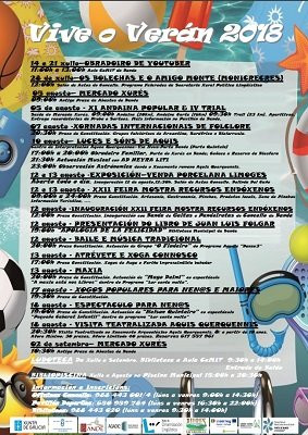 “Viven o Verán 2018” cheo de actividades que ofrece o Concello de Bande