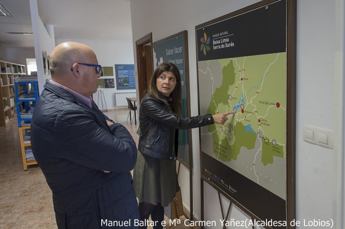 Manuel Baltar visita infraestruturas viarias, termais e empresariais nos concellos de Lobeira, Lobios e Pontedeva