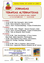 Terapias alternativas na Casa de Cultura de Xinzo os días 6,7,8,e 9 de outubro