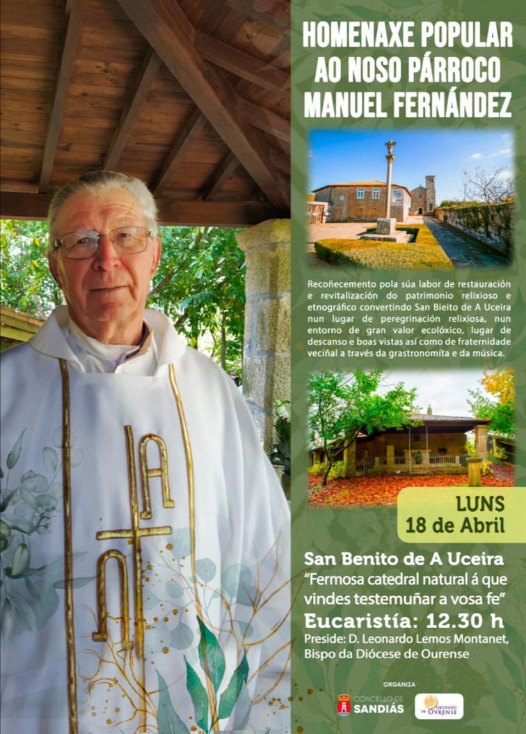 Homenaxe de Sandiás ao seu párroco
